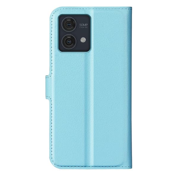 Klassisk Motorola Moto G84 Flip Etui - Blå Blue