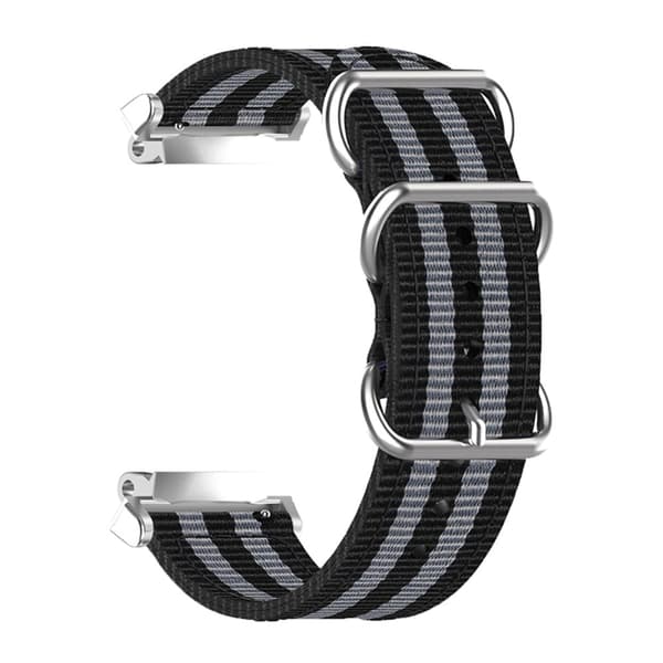 Amazfit T-Rex 2 klokkerem i nylon - Svart / Grå Silver grey