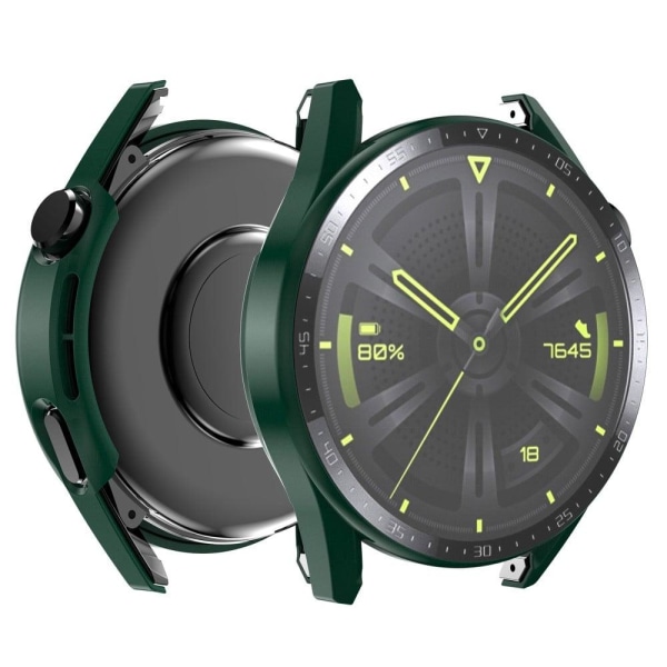 Huawei Watch GT 3 (46mm) matte cover + tempered glass dial plate - Green Grön