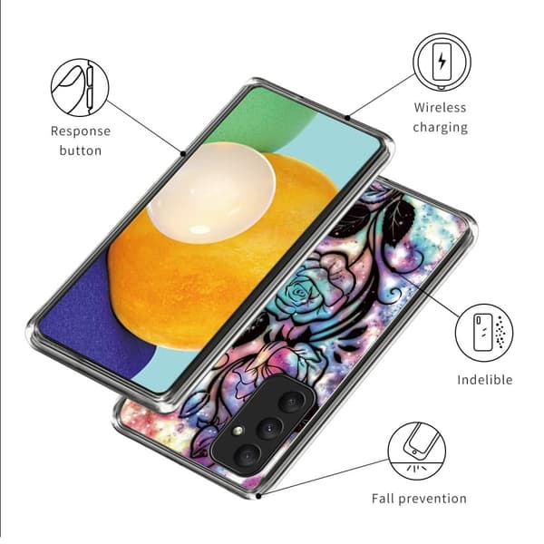 Deco Samsung Galaxy A55 cover - Drømmerose Multicolor