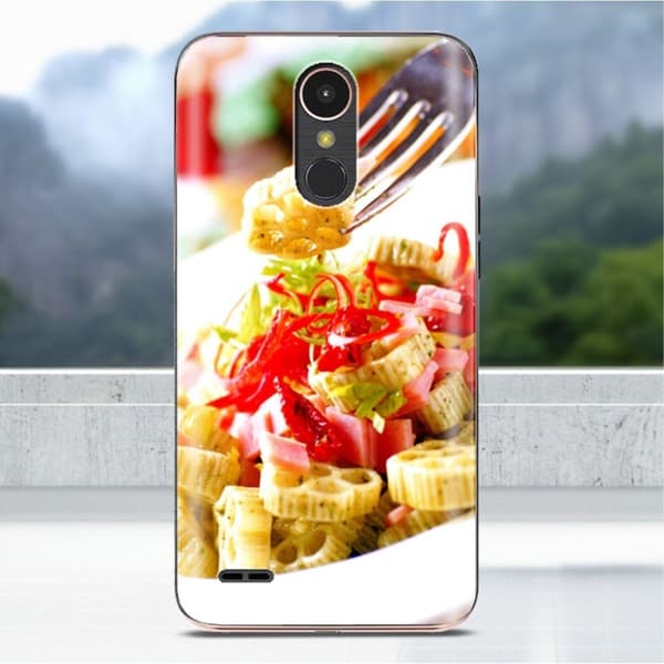 LG K10 2017 Softlyfit Pregede TPU Etui - Lotus-Root Slice Dessert Multicolor