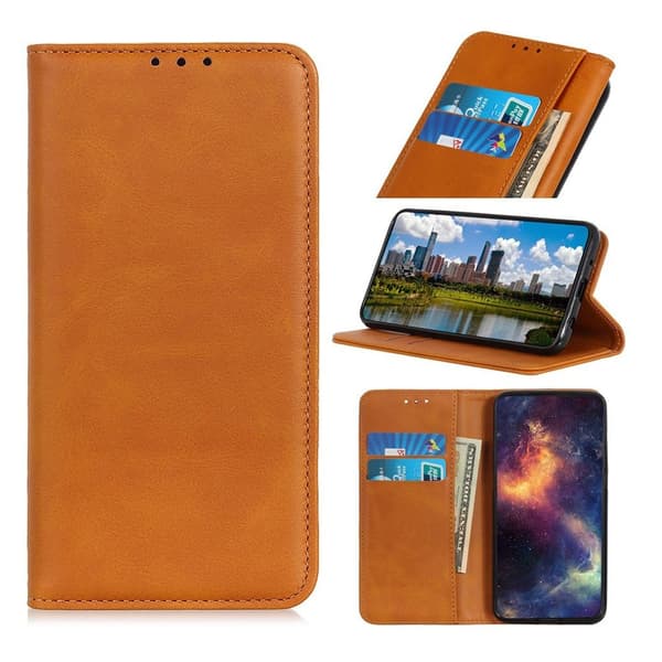 Samsung Galaxy A0 splittet læretui - Brun Brown