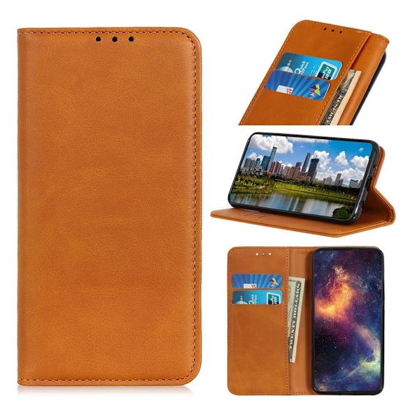Samsung Galaxy A40 split läderfodral - Brun Brun