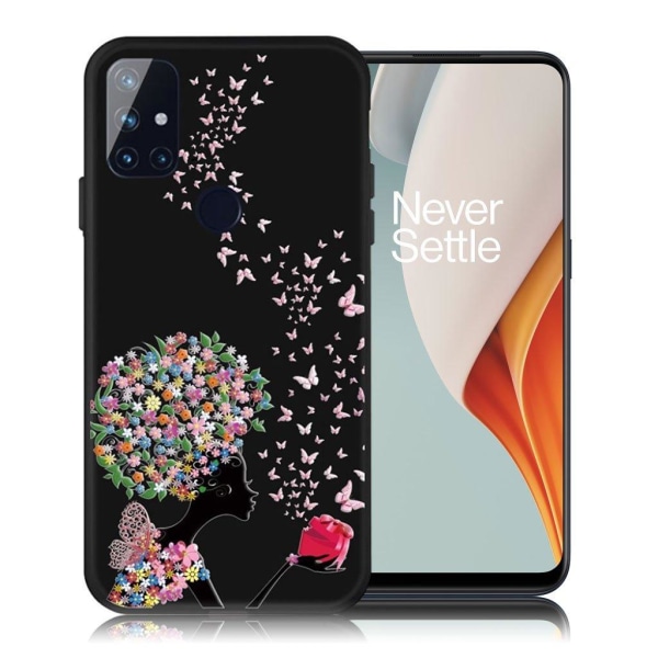 Imagine OnePlus Nord N100 case - Flower and Butterfly Multicolor