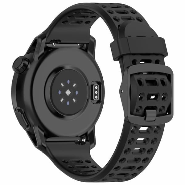 Coros Pace 3 / Apex 2 Pro / Apex Pro Silikone Urrem Solid Color 22mm Urrem - Sort Black