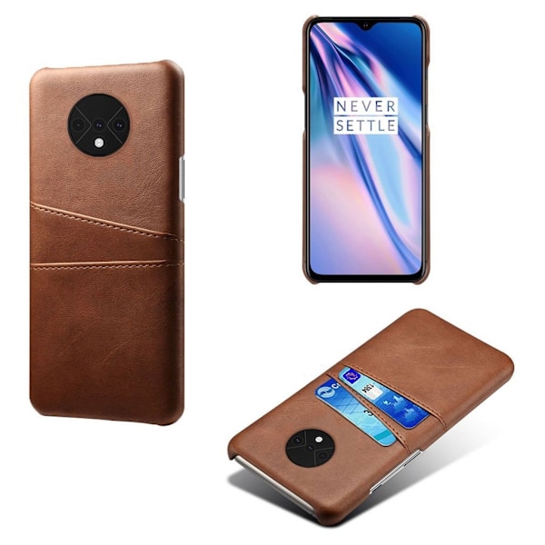 Dual Card OnePlus 7T kuoret - Ruskea Brown
