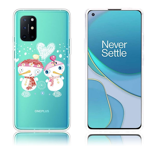 Juleveske til OnePlus 8T - Par Snømann White
