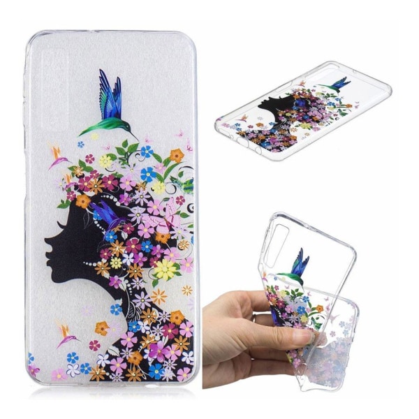 Samsung Galaxy A7 (2018) patterned case - Flowered Girl multifärg