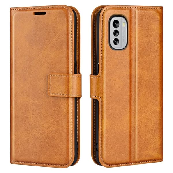 Lompakko Nahkakotelo For Nokia G60 - Keltainen Yellow