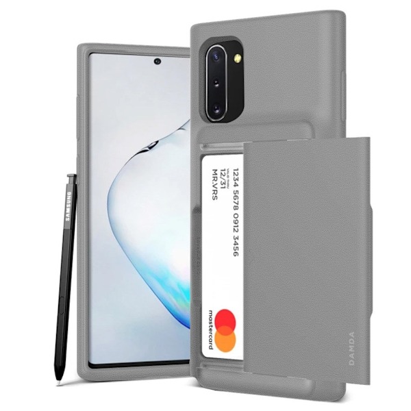 VRS Design Damda Glide Shield för Galaxy Note 10 - Sandsten Silver Silvergrå