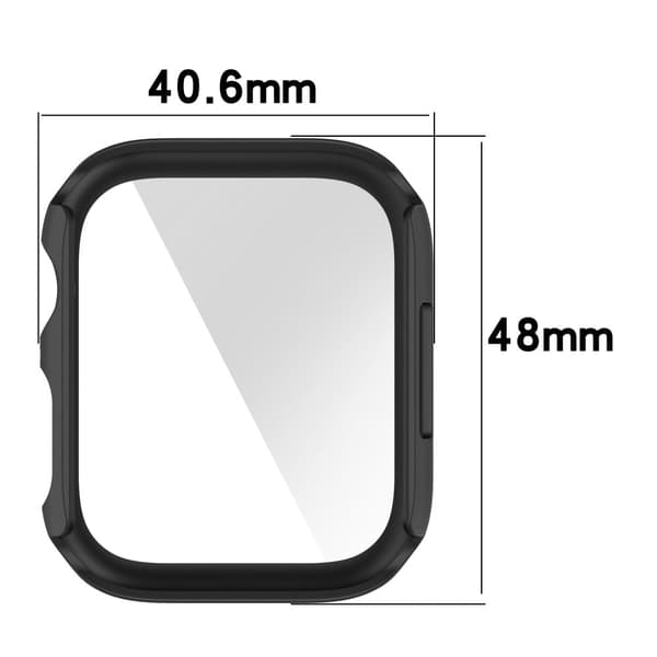 Apple Watch (45mm) 2-in-1 cover with tempered glass screen protector - Green Grön