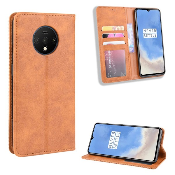 Bofink Vintage läder OnePlus 7T fodral - Brun Brun