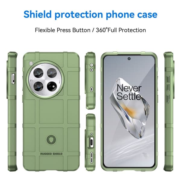 Rugged Shield OnePlus 12 kotelot - Vihreä Green