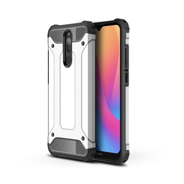 Armour Guard cover - Xiaomi Redmi 8 / 8A – Sølv Silver grey