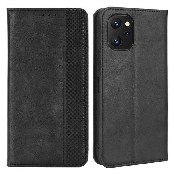 Bofink Vintage Umidigi Power 7 Max Nahkakotelo - Musta Black