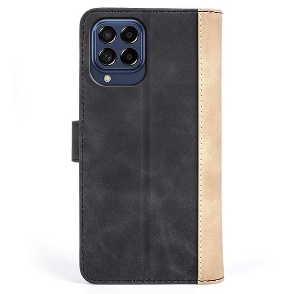 Tofarget lærdeksel for Samsung Galaxy M33 5G - Svart Black