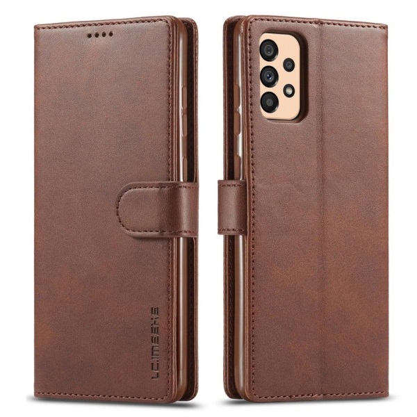 LC.IMEEKE Samsung Galaxy A33 5G flip case - Kahvi Brown