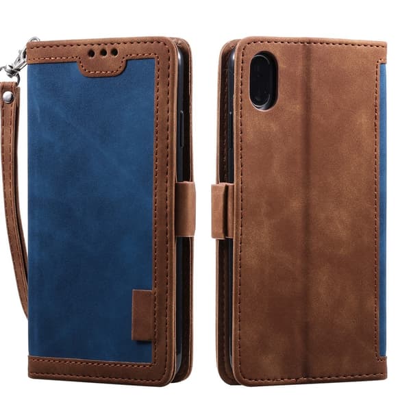 Suburbian läder Xiaomi Redmi 9A fodral - Blå Blå