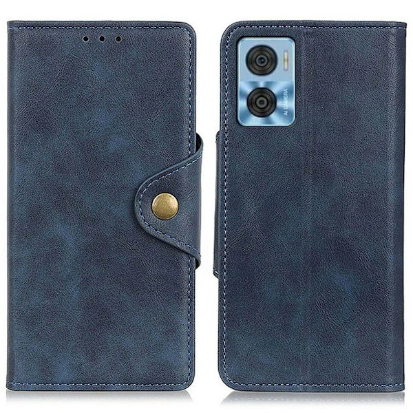 Alpha Motorola Moto E22i / E22 Flip Etui - Blå Blue