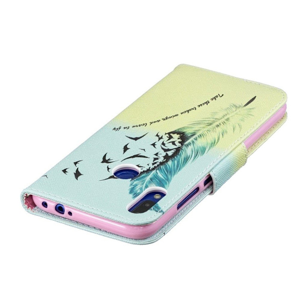 Wonderland Xiaomi Redmi Note 7 / Note 7S etui – Fjermønster Multicolor