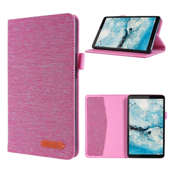Lenovo Tab M7 cloth theme leather case - Pink Rosa