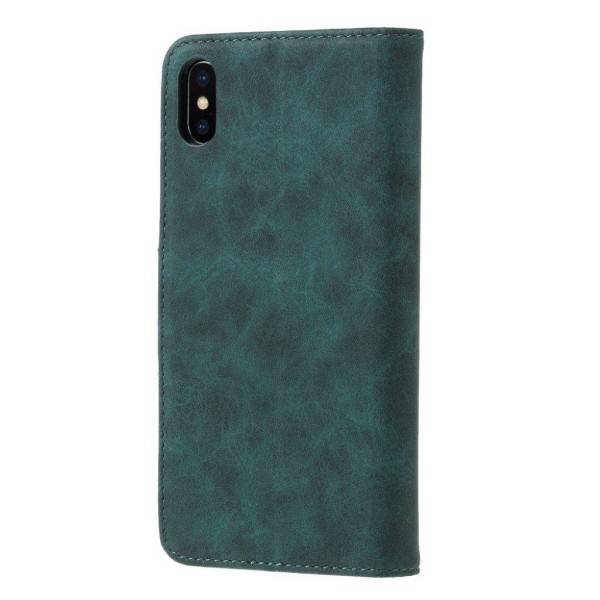 iPhone Xs Max beskyttende cover af syntetisk skind - Blå Blue