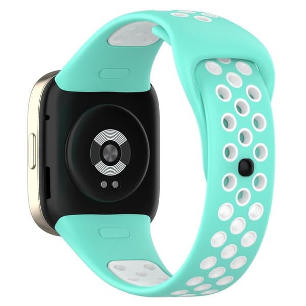 Dubbelfärgad silikon för Xiaomi Redmi Watch 3 / Lite 3 - Teal Grön / Vit Grön