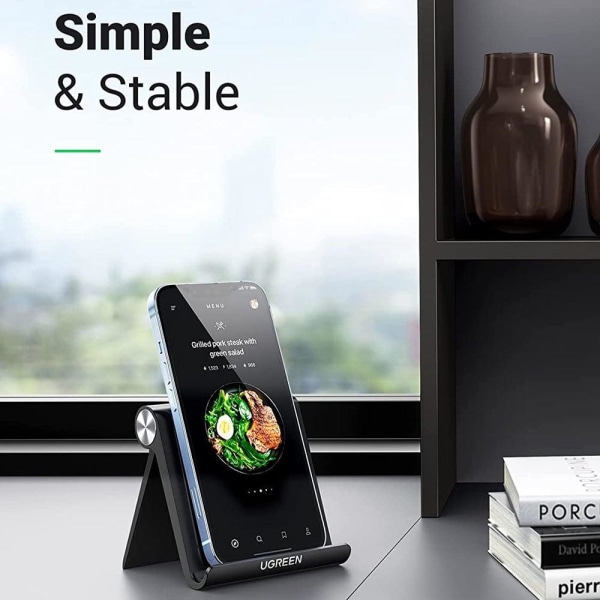 UGREEN adjustable desktop phone mount holder - Black Black