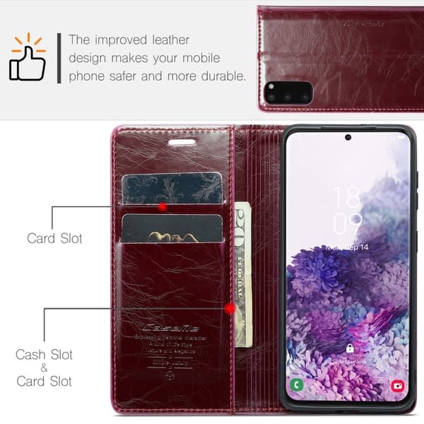 CaseMe Samsung Galaxy S20 Smooth Etui - Rød Red