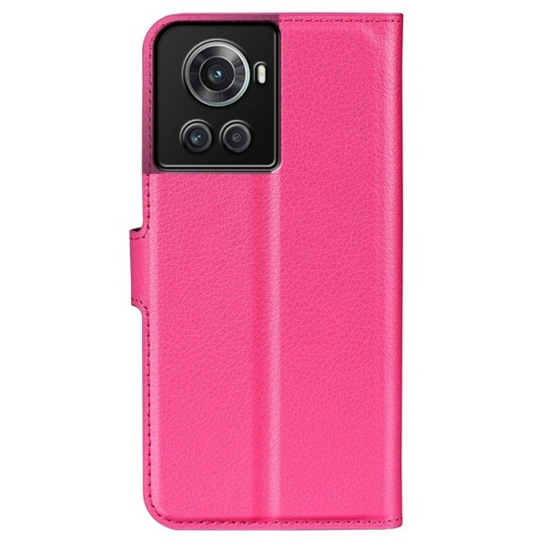 Klassisk OnePlus 10R / OnePlus Ace flip etui - Pink Pink