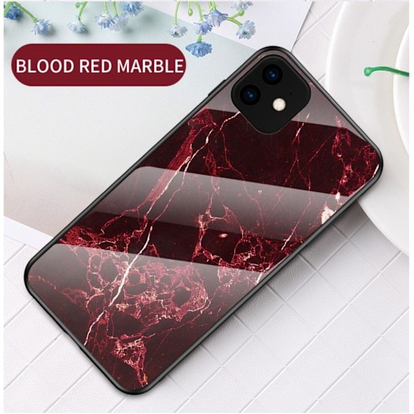 Fantasy Marmor iPhone 11 skal - Röd Röd
