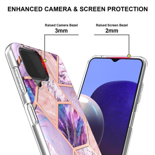 Marble design Samsung Galaxy A22 4G / Samsung Galaxy M32 cover - Purple