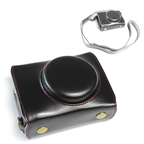 Canon PowerShot G7 X Mark III slidstærkt læderetui - Sort Black
