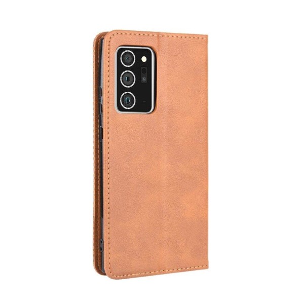 Bofink Vintage läder Samsung Galaxy Note 20 fodral - Brun Brun