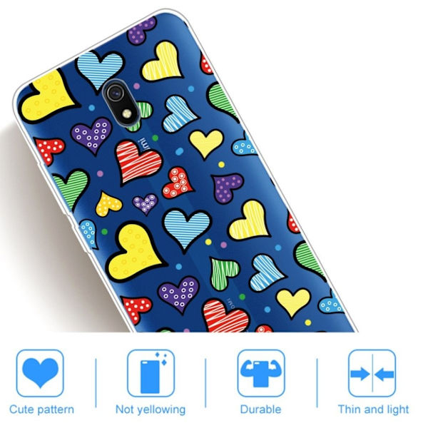 Deco Xiaomi Redmi 8A kotelot - Sydän Multicolor