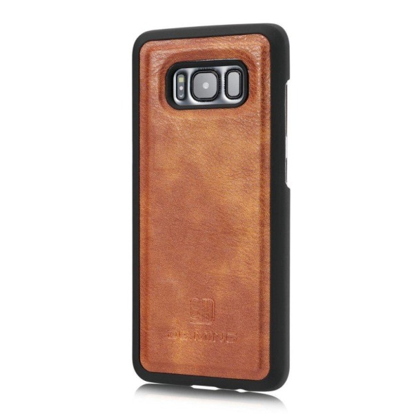 DG.MING Samsung Galaxy S8 tyylikäs nahkakotelo - Ruskea Brown