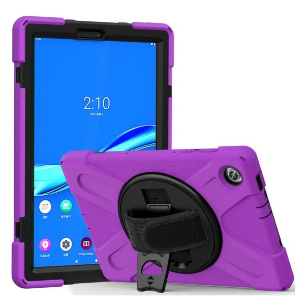 Lenovo Tab M10 FHD Plus 360 swivel silicone case - Purple Purple