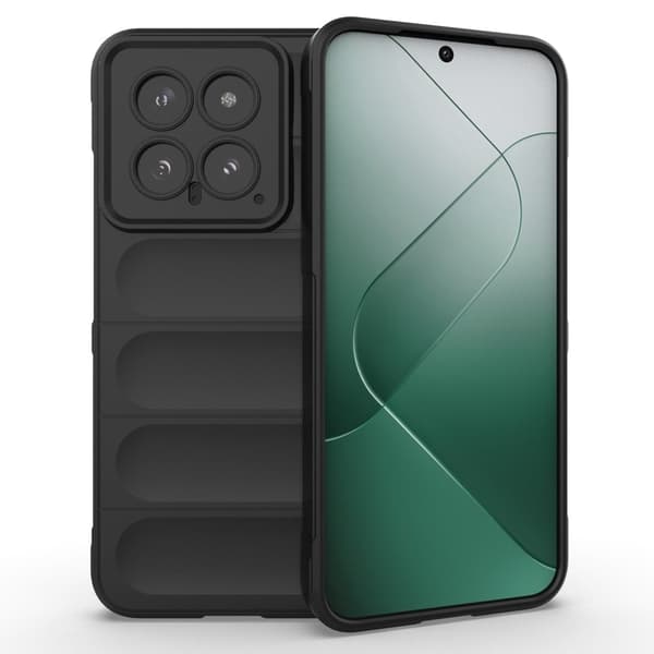 Mjukt greppformat skal för Xiaomi 14 - Svart Svart