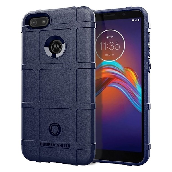 Rugged Shield Motorola Moto E6 Play skal - Blå Blå