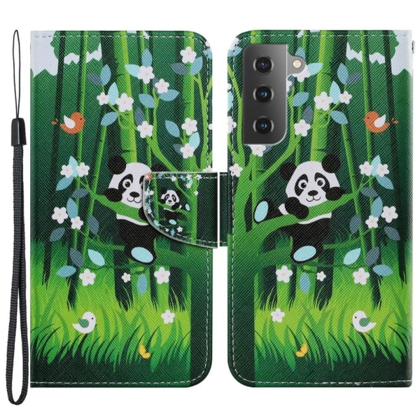 Wonderland Samsung Galaxy S22 Plus flip etui - Panda Green