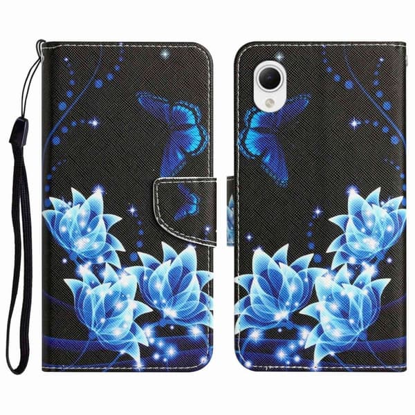 Wonderland Samsung Galaxy A23e Flip Etui - Blå Sommerfugl Blue