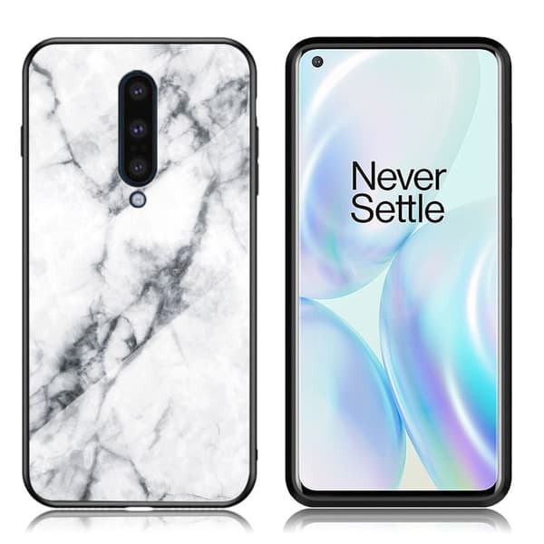Fantasy Marble OnePlus 8 kuoret - Valkoinen White
