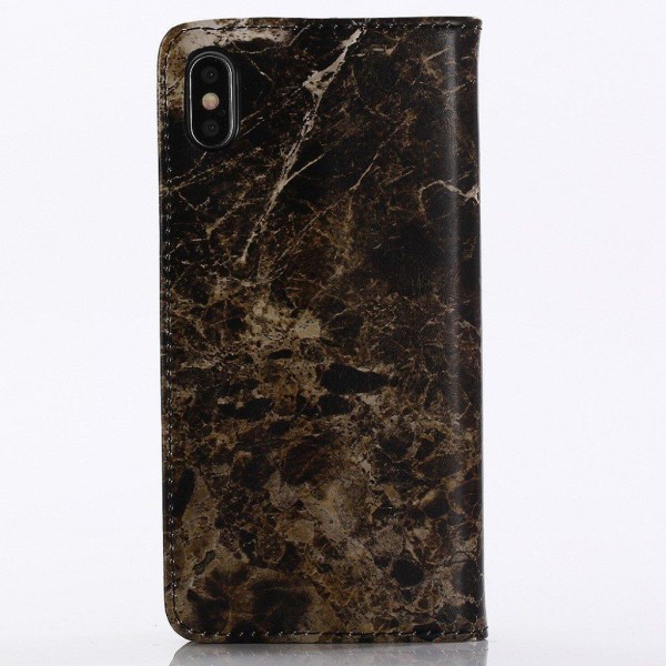 Marble design iPhone Xs Max cover - Sort Black