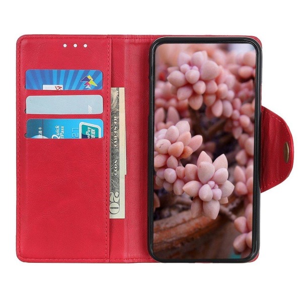 Alpha Nokia C10 / Nokia C20 læder flip etui - Rød Red