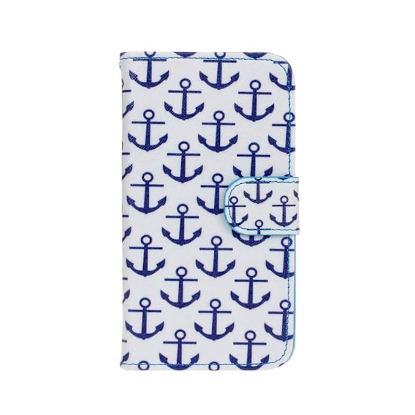 Hagerup Huawei Y5 Y560 Nahkakotelo Lompakko Läpällä - Ankkureita Multicolor
