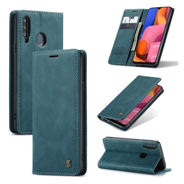 CaseMe vintage Samsung Galaxy A20s fodral - Blå Blå