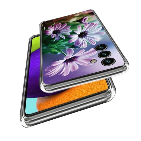 Deco Samsung Galaxy A34 5G Etui - Lilla Krysantemum Purple