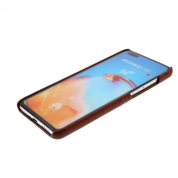 Dual Card deksel - Huawei P40 - Kaffe Brown