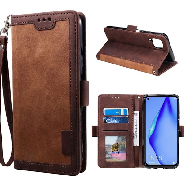 Suburbian läder Huawei P40 Lite / Huawei Nova 6 SE fodral - Brun Brun