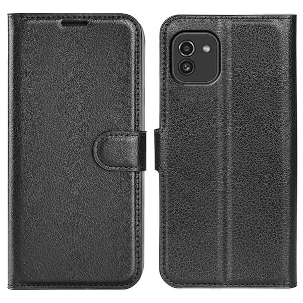 Classic Samsung Galaxy A03 Flippetui - Svart Black